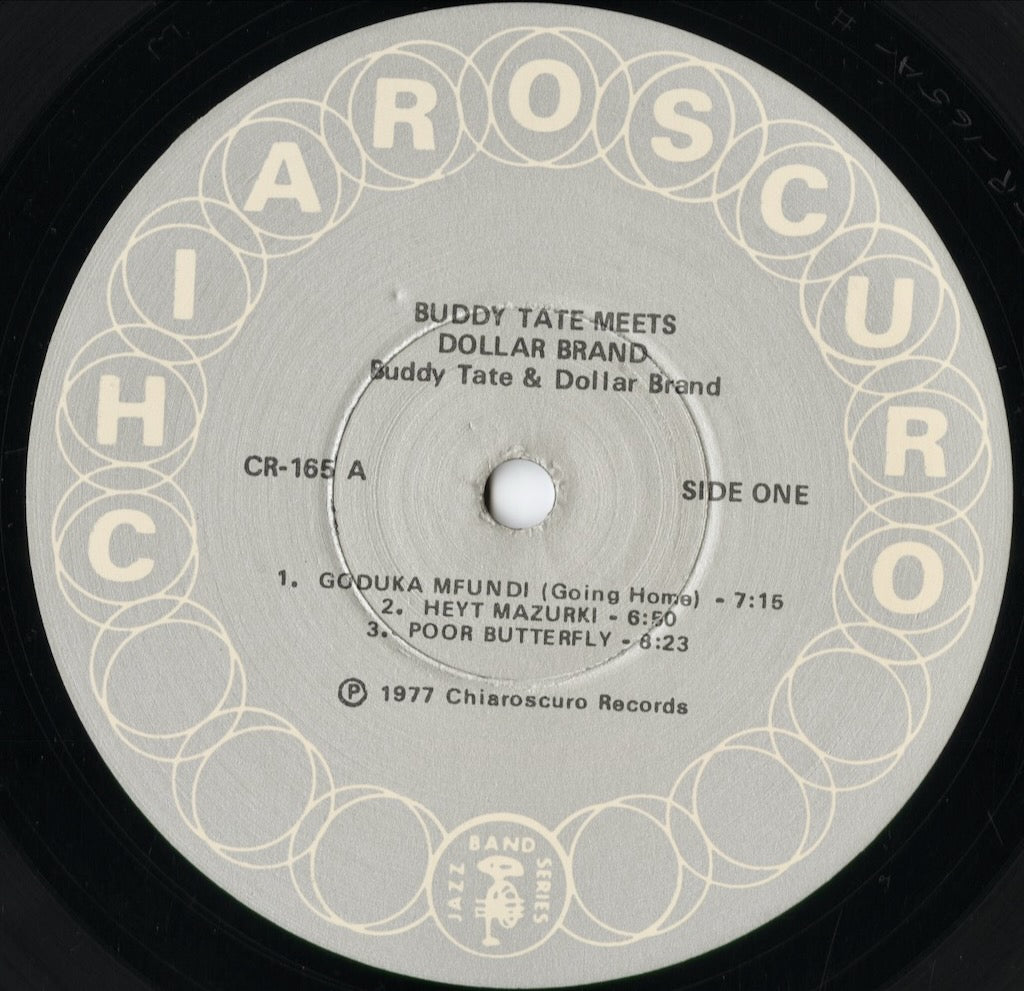 Buddy Tate, Dollar Brand - Buddy Tate Meets Dollar Brand (CR-165) 1977 US Chiaroscuro｜中古LP
