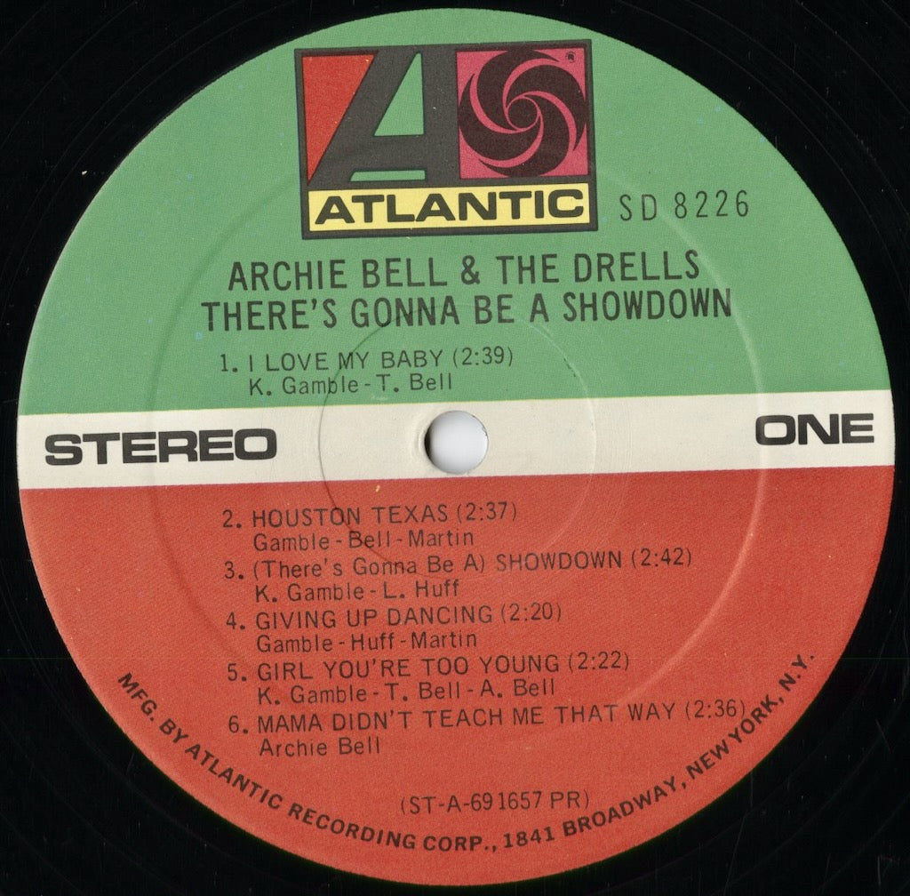 Archie Bell & The Drells – There's Gonna Be A Showdown (SD 8226) 1969 US Atlantic | 中古LP