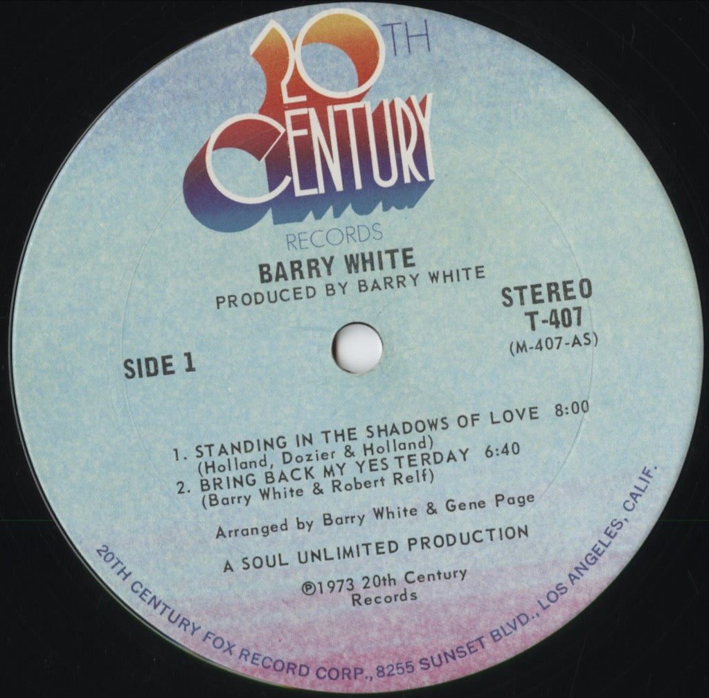 Barry White - I've Got So Much To Give (T 407) 1973 US 20th Century｜中古LP