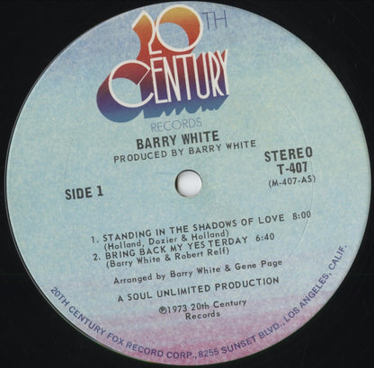Barry White - I've Got So Much To Give (T 407) 1973 US 20th Century｜中古LP