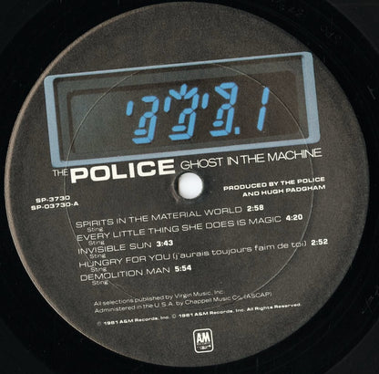 The Police - Ghost In The Machine (SP-3730) LP 1981 US A&M｜中古LP