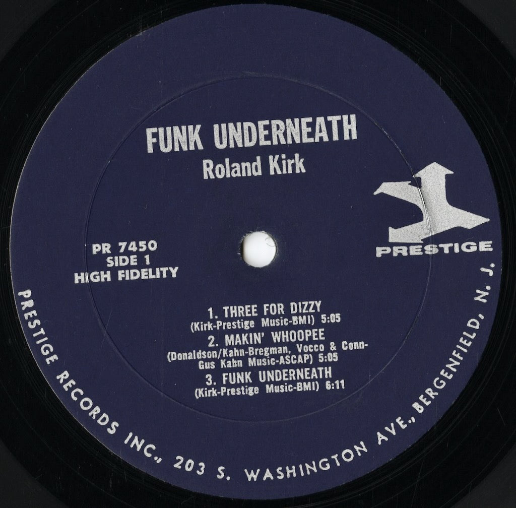 Roland Kirk With Jack McDuff - Funk Underneath (PR 7450) 1967 US Prestige｜中古LP