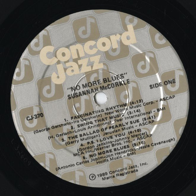 Susannah McCorkle / スザンナ・マッコークル / No More Blues  (CJ-370)