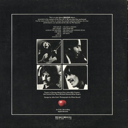 The Beatles – Let It Be (AP-80189) LP 1971 JPN Apple - 東芝音工 | 中古LP