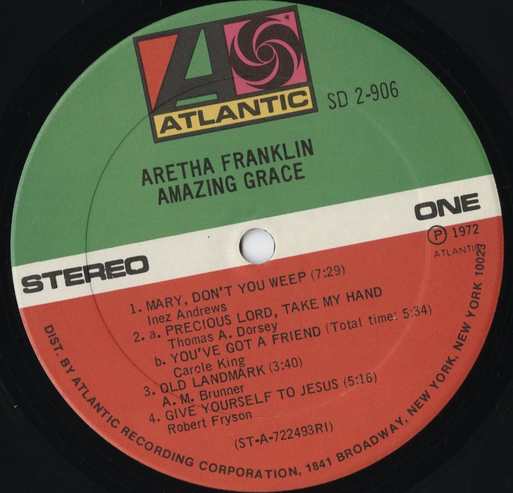 Aretha Franklin – Amazing Grace (SD2-906) 2LP 1972 US Atlantic｜中古LP