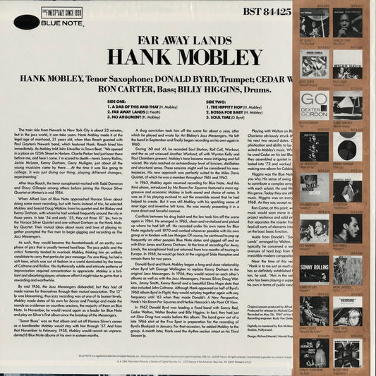 Hank Mobley / Far Away Lands (BST 84425) LP 1985 US Blue Note｜中古LP