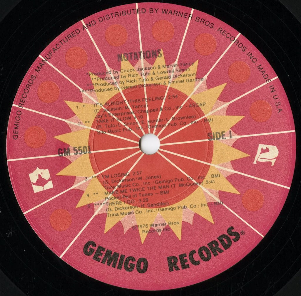 Notations - Notations (GM 5501) 1976 US Gemigo｜中古LP