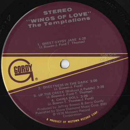 The Temptations - Wings Of love (G6-971S1) 1976 US Gordy｜中古LP