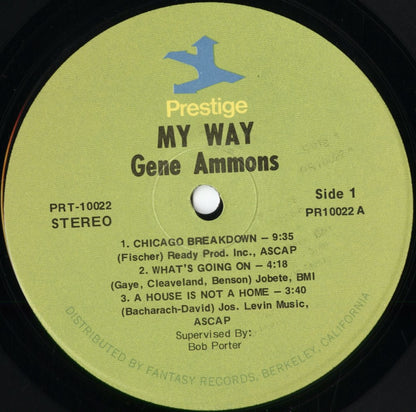 Gene Ammons - My Way (PRT 10022) 1971 US Prestige｜中古LP