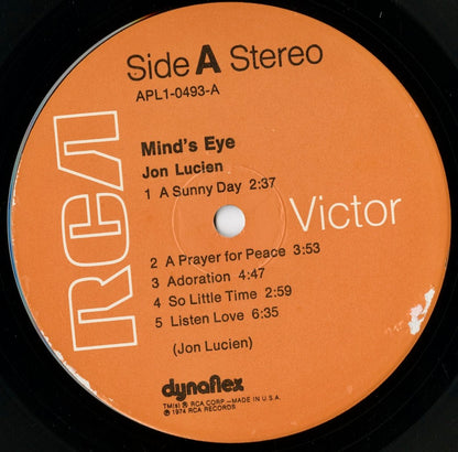 Jon Lucien / ジョン・ルシエン / Mind's Eye (APL1-0493)