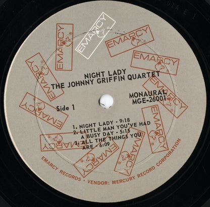Johnny Griffin / ジョニー・グリフィン / Night Lady (MGE-26001) MONO