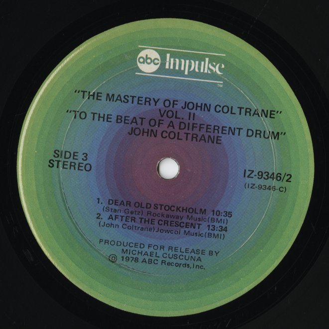 John Coltrane / ジョン・コルトレーン / The Mastery Of John Coltrane - Vol. II To The Beat Of A Different Drum (IZ 9346/2)
