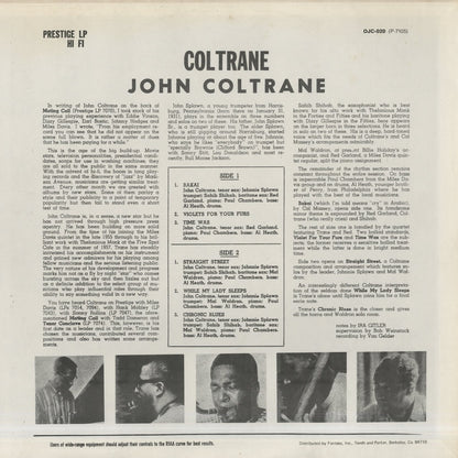 John Coltrane / ジョン・コルトレーン / Coltrane (1957)(OJC-020)