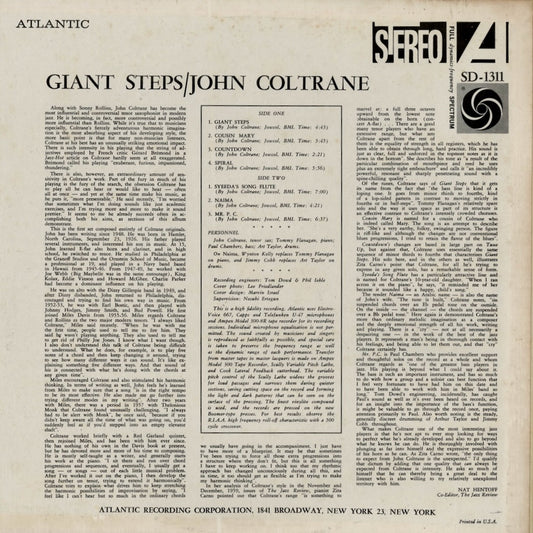 John Coltrane - Giant Steps (SD 1311) 1974 US Atlantic｜中古LP
