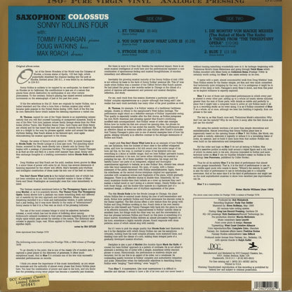 Sonny Rollins / ソニー・ロリンズ / Saxophone Colossus (LPZ-2008)