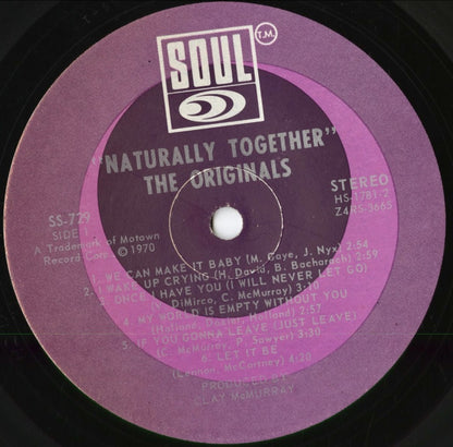 The Originals - Naturally Together (SS-729) 1970 US SOUL｜中古LP