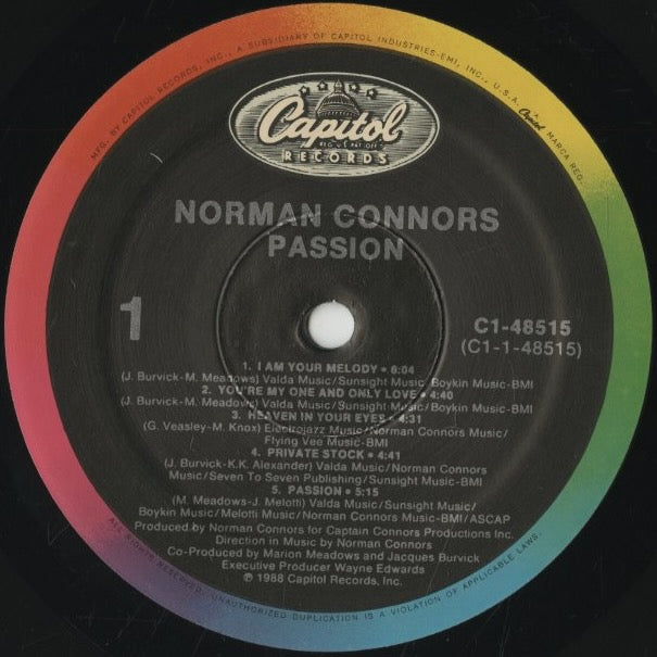 Norman Connors / ノーマン・コナーズ / Passion (C1-48515)