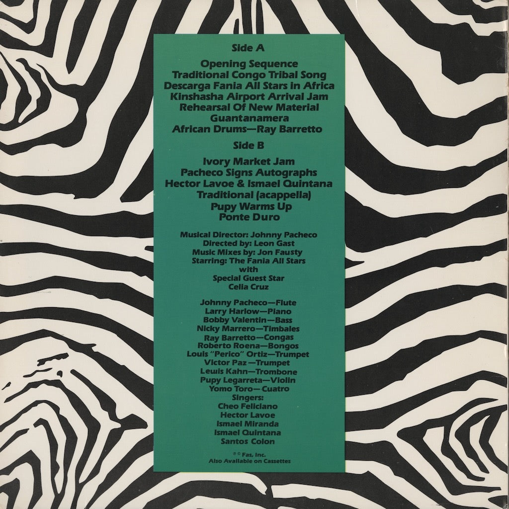 Fania All Stars - Live In Africa (FA 15) LP 1986 US Fania｜中古LP