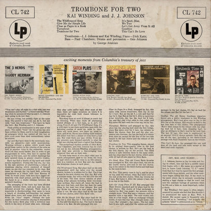 J.J. Johnson And Kai Winding / J.J. ジョンソン, カイ・ウィンディング / Trombone For Two (CL 742)