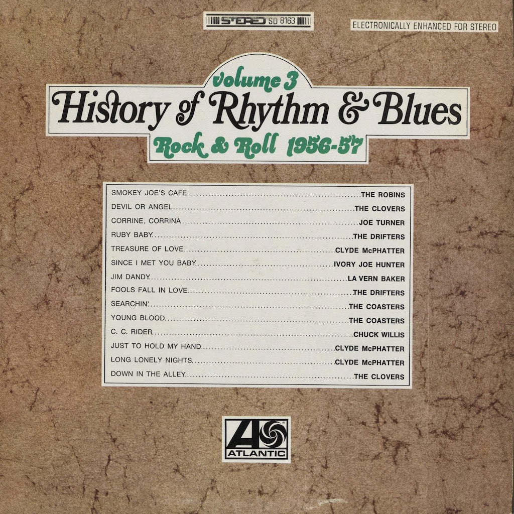 V.A.『History Of Rhythm & Blues Vol.3: Rock & Roll 1956–57』1968年US Atlantic盤LP（SD 8163）R&B〜ロックンロール黎明期名編集