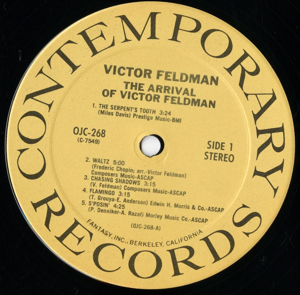 Victor Feldman / ヴィクター・フェルドマン / The Arrival Of Victor Feldman (OJC-268)