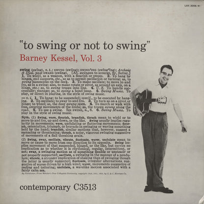 Barney Kessel / バーニー・ケッセル / Vol. 3, To Swing Or Not To Swing (LAX 3006M)
