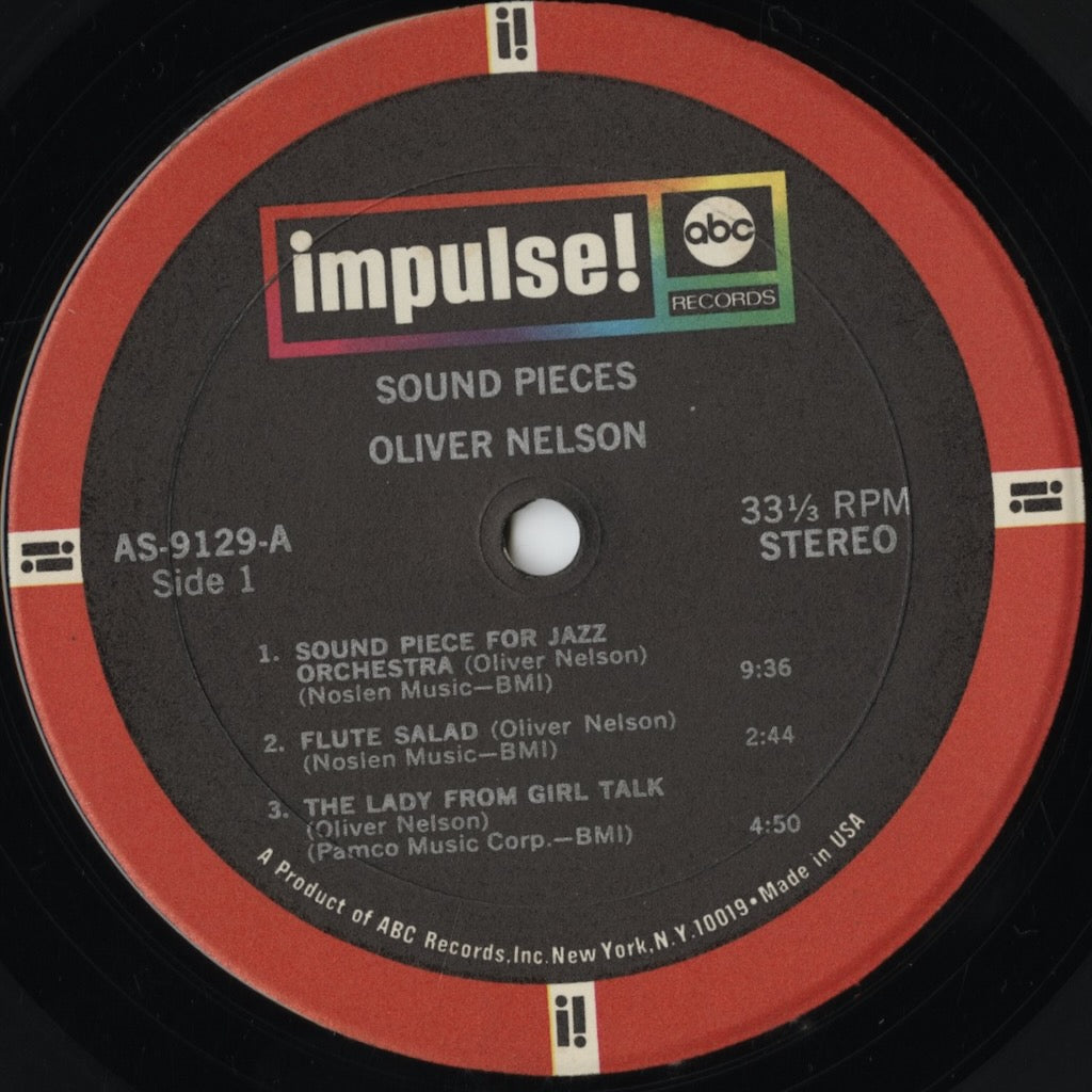Oliver Nelson - Sound Pieces (AS-9129) LP 1972 US Impulse!｜中古LP