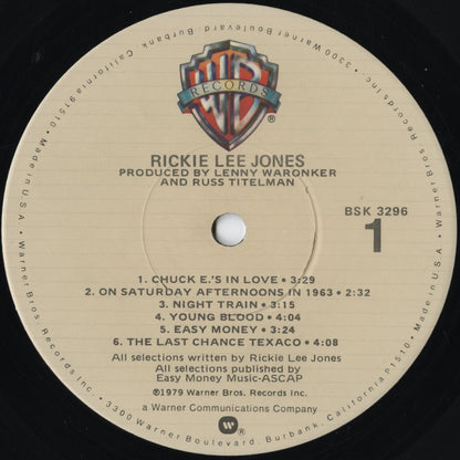 Rickie Lee Jones / リッキー・リー・ジョーンズ (1979) (BSK3296)