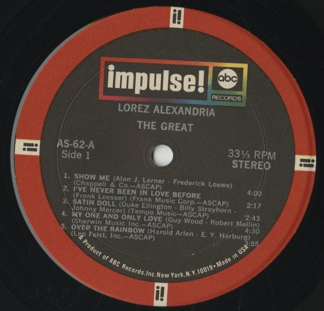 Lorez Alexandria / ロレツ・アレキサンドリア / Alexandria The Great (AS-62)