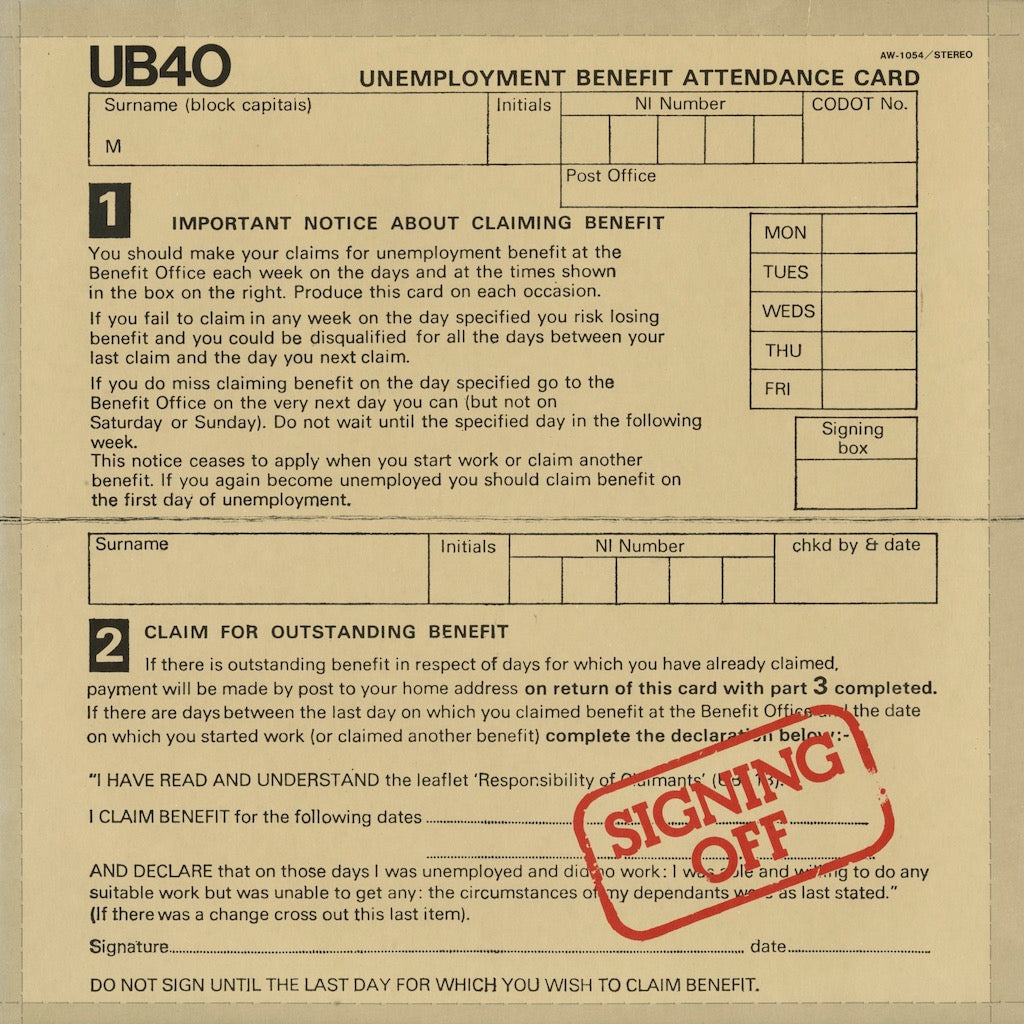 UB40 / / Signing Off (AW-1054)