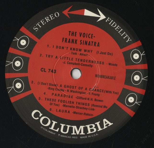 フランク・シナトラ FRANK SINATRA　VOICE - OVER TWENTY YEARS IN MUSIC 1939-1960