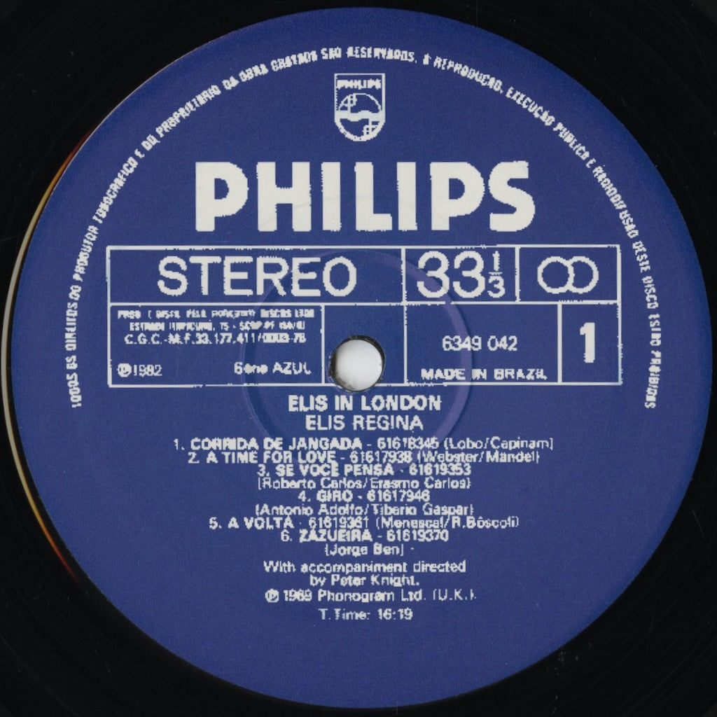 Elis Regina / In London (none) EU LP｜中古LP – VOXMUSIC WEBSHOP