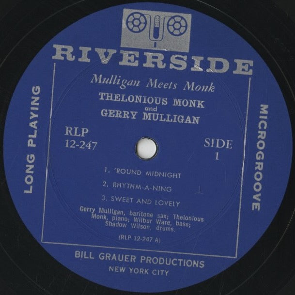 Thelonious Monk And Gerry Mulligan / セロニアス・モンク　ジェリー・マリガン / Mulligan Meets Monk (RLP 12-247)
