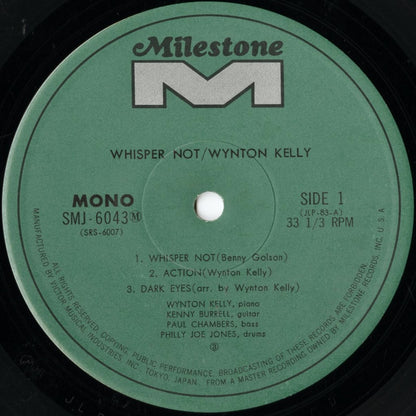 Wynton Kelly / ウィントン・ケリー / Whisper Not (SMJ-6043M)