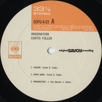 Curtis Fuller / カーティス・フラー / Imagination (SOPU-4SY)