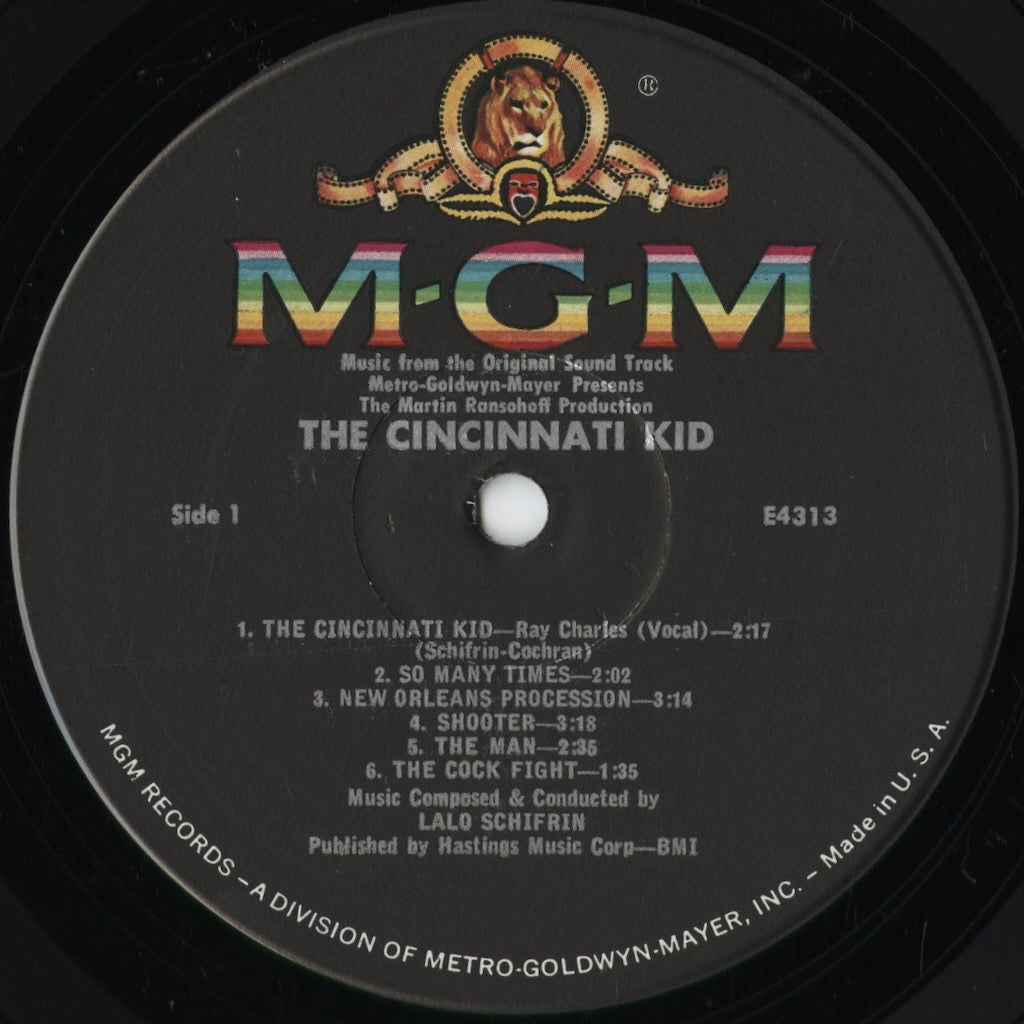 Lalo Schifrin - The Cincinnati Kid (E4313) 1965 US MGM｜中古LP