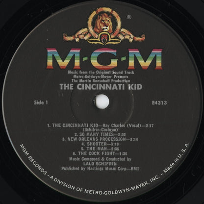 Lalo Schifrin - The Cincinnati Kid (E4313) 1965 US MGM｜中古LP