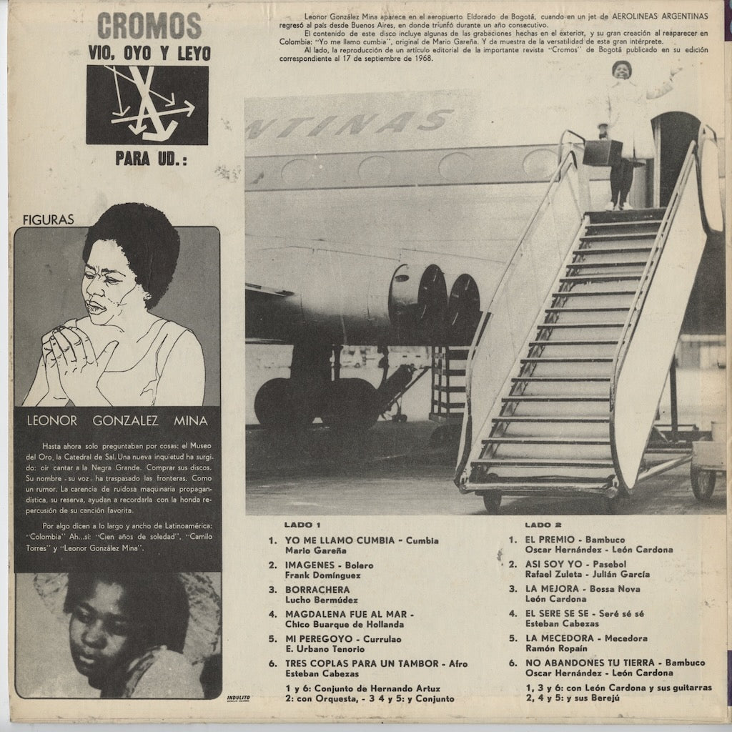 Leonor González Mina - ¡La Internacional! (LP 12-682) LP 1968 コロンビア Sonolux｜中古LP