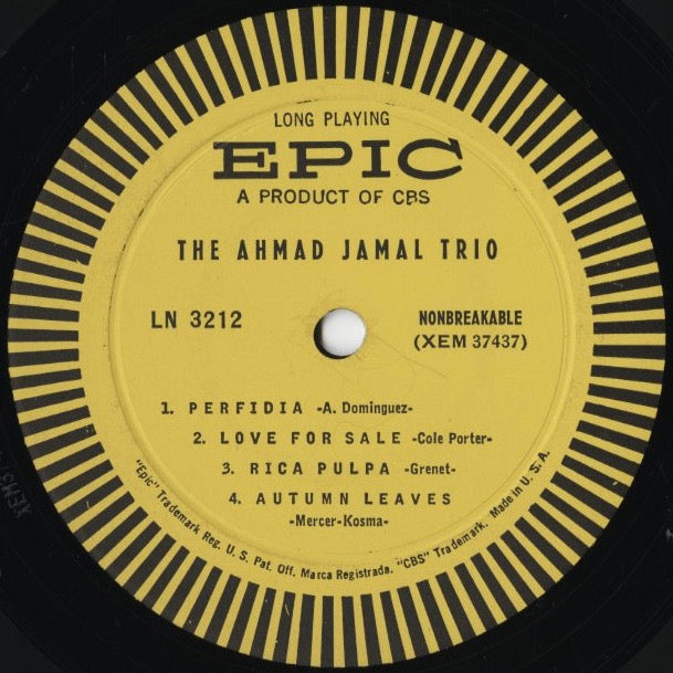 Ahmad Jamal - The Ahmad Jamal Trio (LN 3212) LP 1956 US Epic｜中古LP