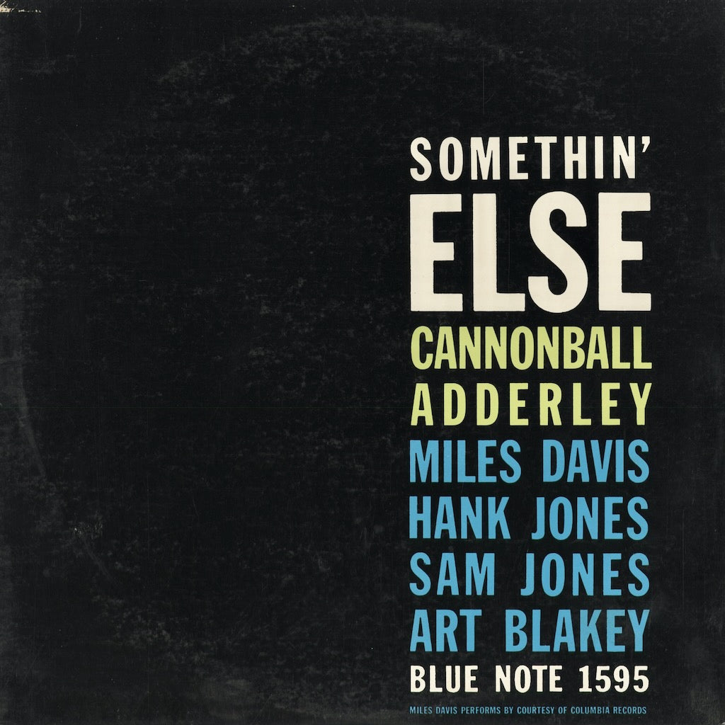 Cannonball Adderley - Somethin' Else (GXK 3001) 1977 JPN Blue Note / King Record｜中古LP 
