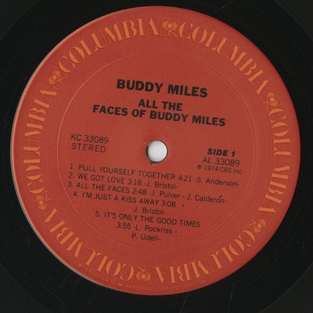 Buddy Miles / バディ・マイルス / All The Faces Of Buddy Miles (KC 33089)