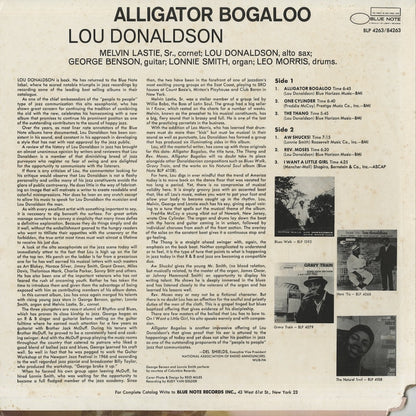 Lou Donaldson / ルー・ドナルドソン / Alligator Bogaloo (BST-84263)