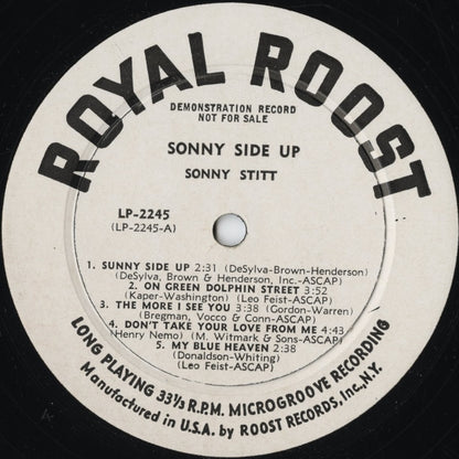 Sonny Stitt – Sonny Side Up (LP 2245) LP 1960 US Royal Roost | 中古LP