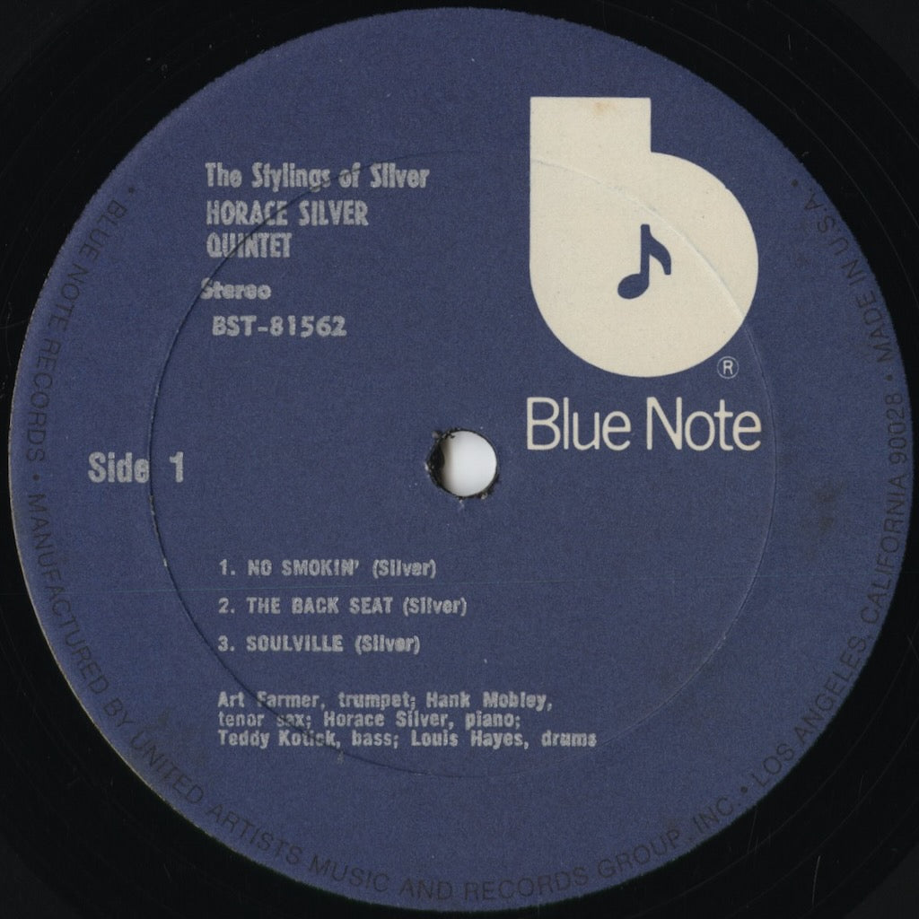 Horace Silver Quintet - The Stylings Of Silver (BST-81562) 1975 US Blue Note｜中古LP