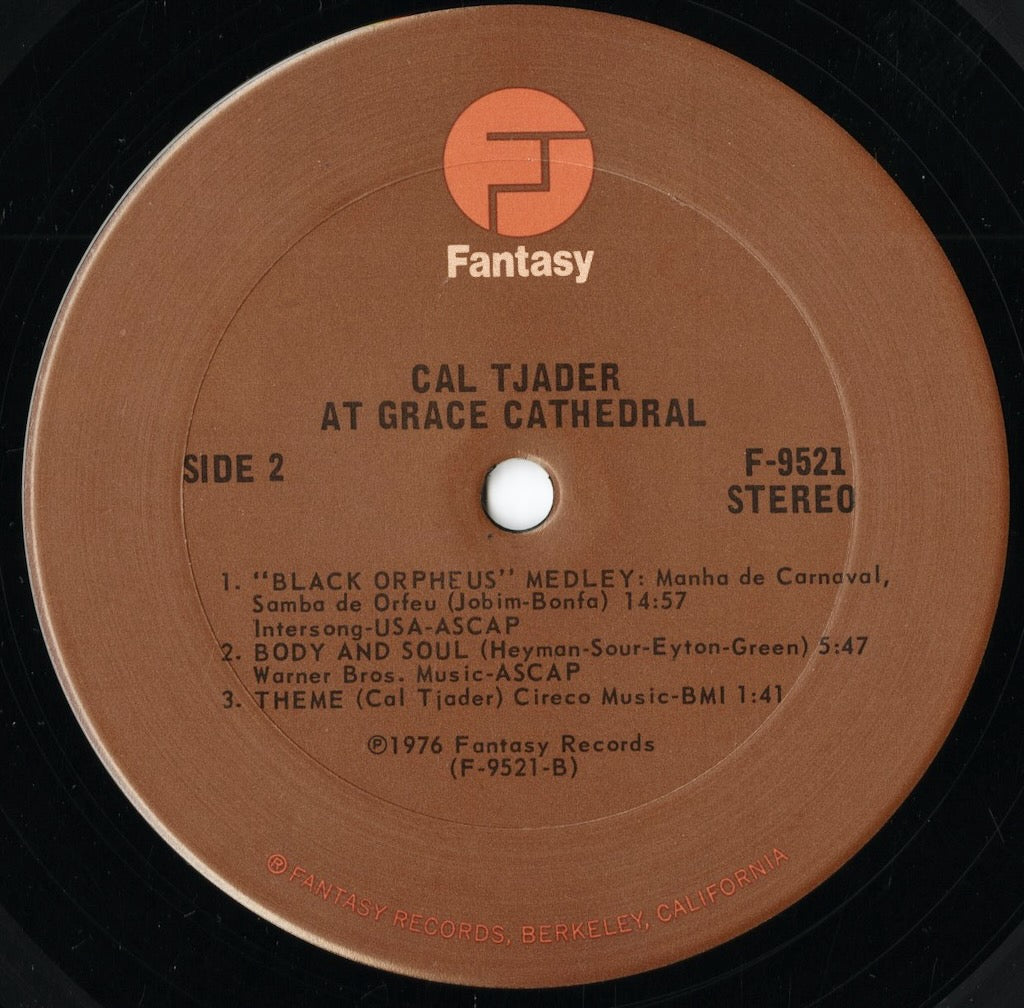 Cal Tjader – At Grace Cathedral (F-9521) LP 1977 US Fantasy｜中古LP