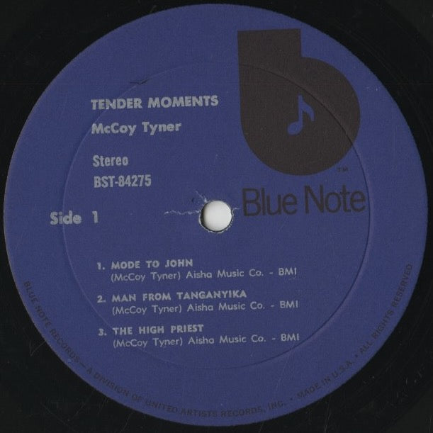 McCoy Tyner / マッコイ・タイナー / Tender Moments (BST 84275)