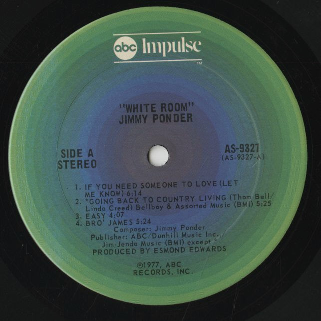 Jimmy Ponder / ジミー・ポンダー / White Room (AS-9327)