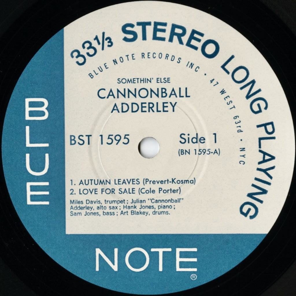 Cannonball Adderley / キャノンボール・アダレイ / Somethin' Else (BST-81595)