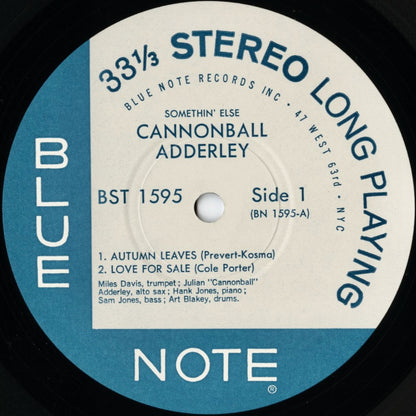 Cannonball Adderley / キャノンボール・アダレイ / Somethin' Else (BST-81595)