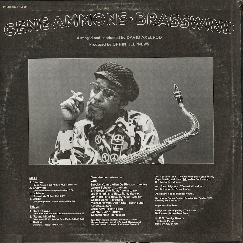 Gene Ammons / ジーン・アモンズ / Brasswind (P-10080)